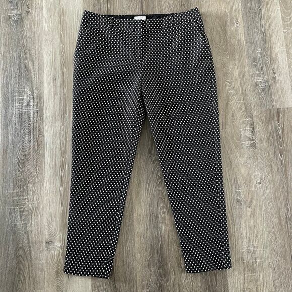 Kate Spade Live Colorfully Polka Dot Straight Pant - Plus Size: 14 - Picture 8 of 9